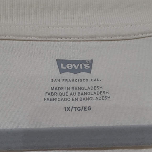 Levi's Multicolor Logo Graphic Tee - Cream Size 1X - Picture 3 of 6